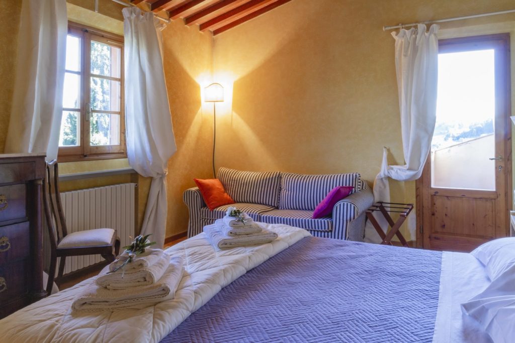 キャンティ地方の宿　お洒落なB&B お部屋一例